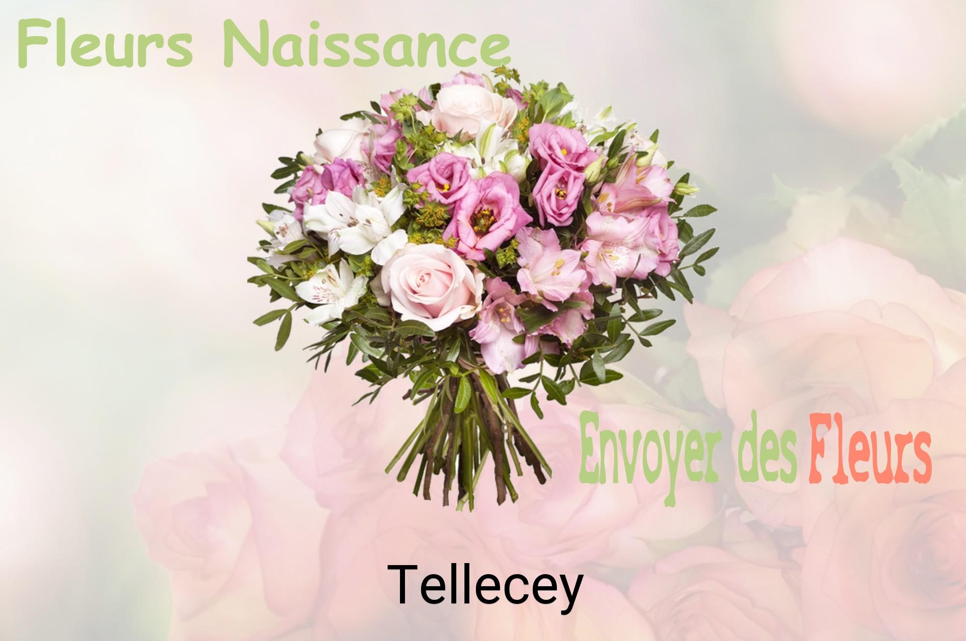 Bouquet de fleurs de naissance livré à Tellecey